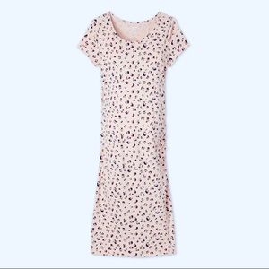 Leopard print t-shirt maternity dress